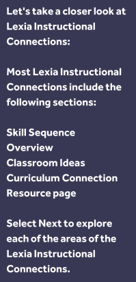 Lexia Learning Tutorial Extending Learning with Lexia Instructional Connections